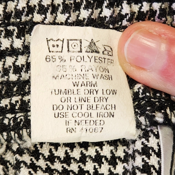 🎧Vintage 80s B&W Multi-Pattern EHL Pants🎹 - Picture 8 of 8